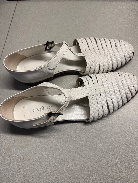 Stephane Kelian Shoes - White Woven Leather Sandals
